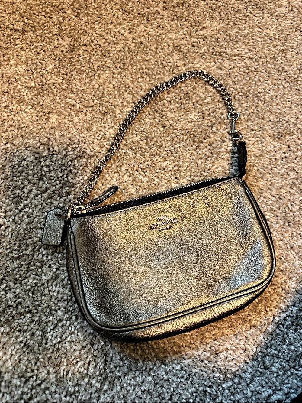 Coach Brown Chain Shoulder Bag Like New